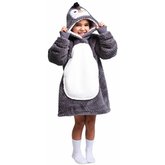 Cozy Noxxiez CH303 Tučniak - hrejivá televízna mikinová deka s kapucňou pre deti 3 - 6 rok